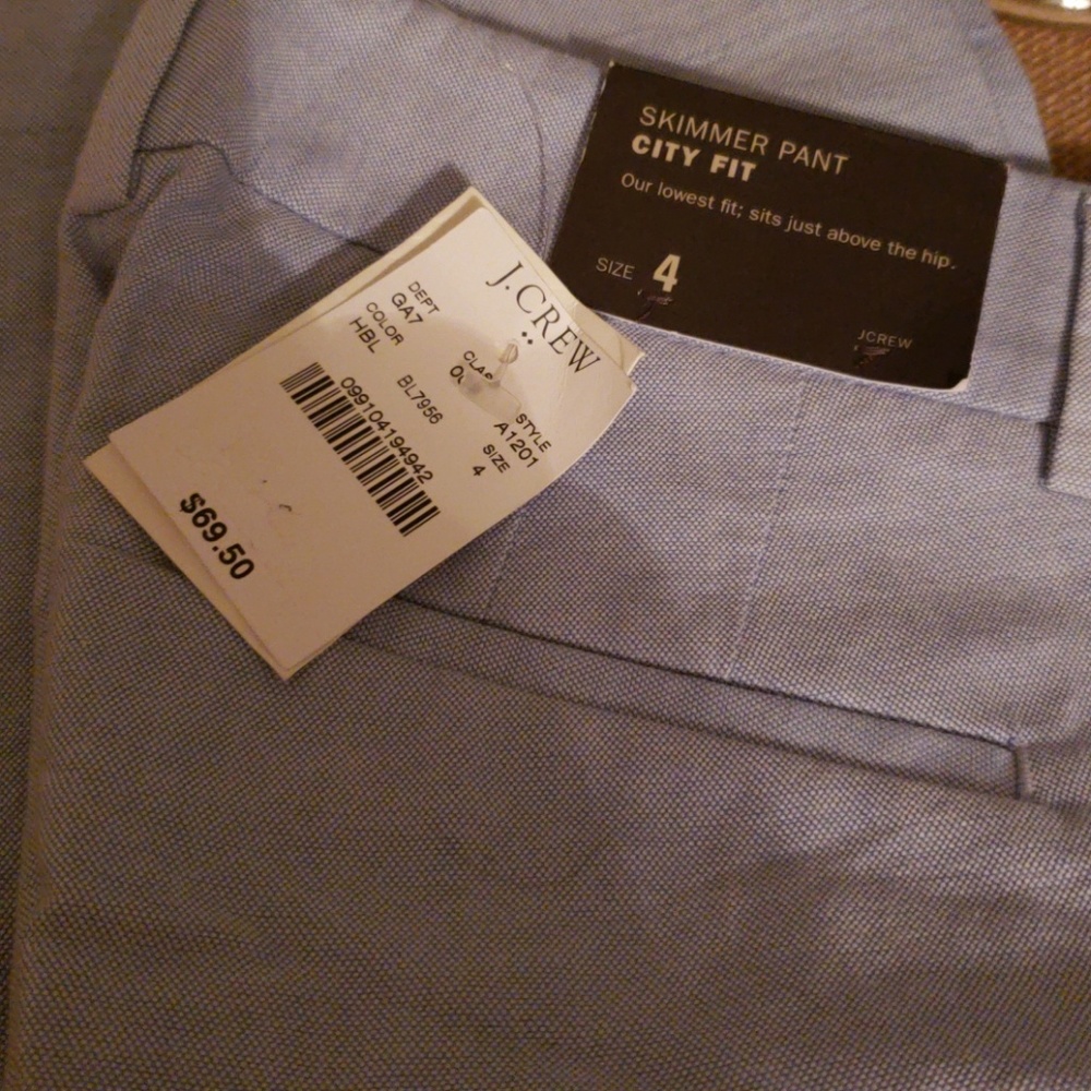 J CREW Skimmer pant City Fit